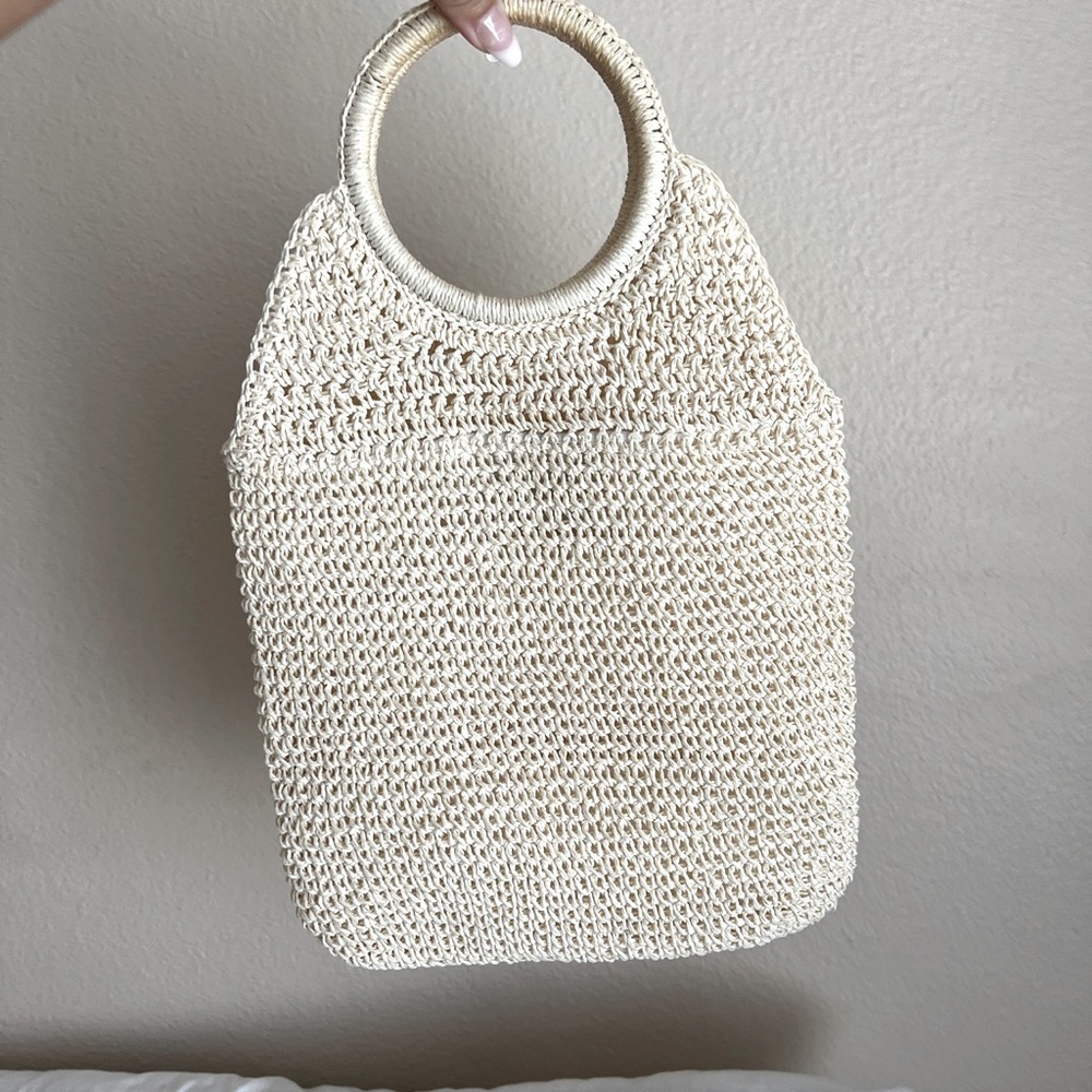 Vintage straw handbag